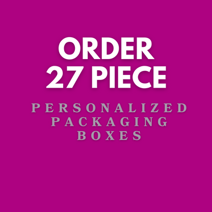 27 Piece Box - Personalized Packaging