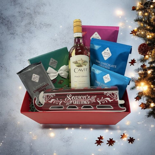 Chocolate & Wine Gift Basket - Medium