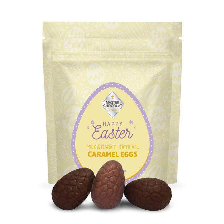 Bag of 8 Caramel Mini Eggs - Milk & Dark 80g