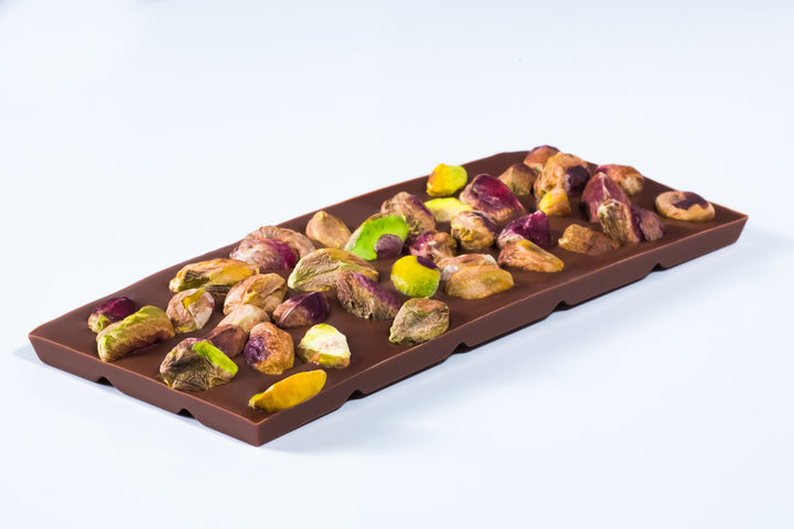 Milk Chocolate Bar with Pistachios