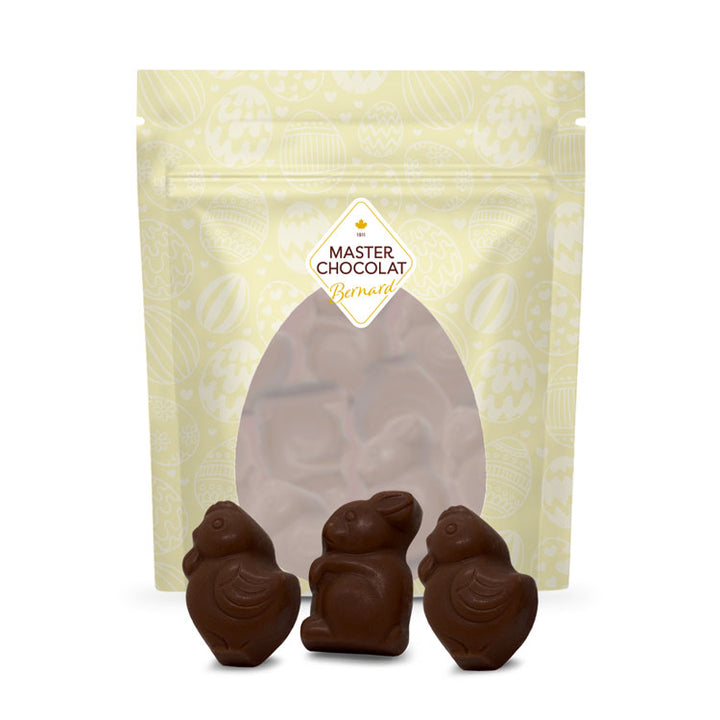 Bag of Caramel Bunnies & Chicks - Dark 80g